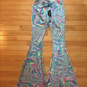 rave bell bottoms